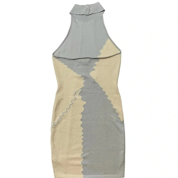 NWT Missguided Exposed Seam Halter Mini Dress - Picture 6 of 6